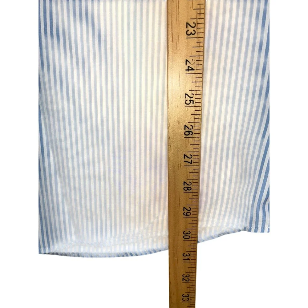 Gucci Shirt Men's 17.5 Blue Striped‎ And Vest 3XL Navy Wool Uniform Slim Fit NEW